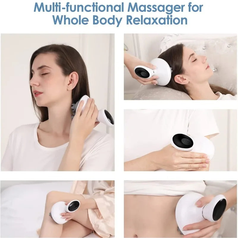 Electric Head Massage Instrument Imitate Four-Finger Kneading Relaxation Scalp Massager Relieve Stress Head Hair Massage Tools
